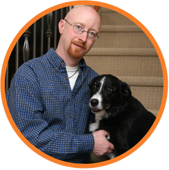 man with dog petcare advisor
