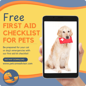 free first aid checklist for pets